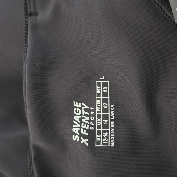 Savage X Fenty Black Leggings Nwt Sz Lg - Picture 5 of 5